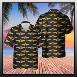 belgian air force badges hawaiian shirt