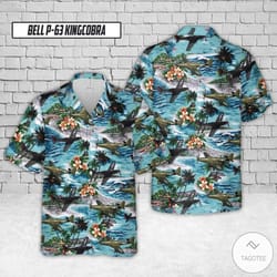 bell p-63 kingcobra hawaiian shirt