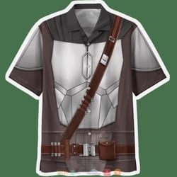 beskar star wars cosplay hawaiian shirt