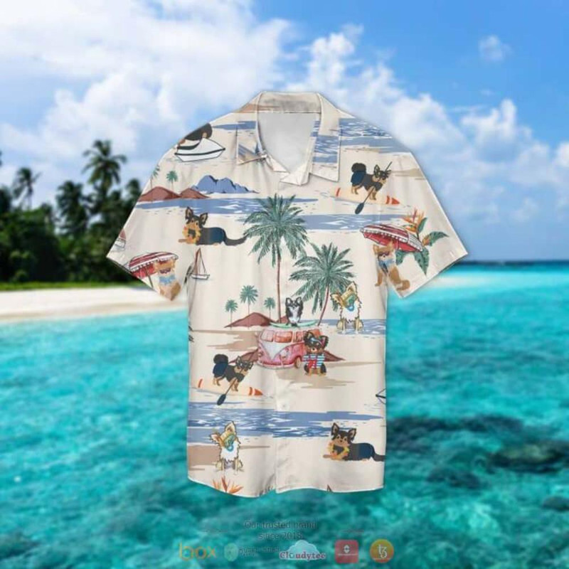 Black Doodle Summer Beach Hawaiian Shirt.jpg