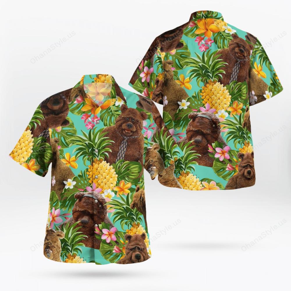 Bobo The Bear Pineapple Tropical Hawaiian Shirt.jpg