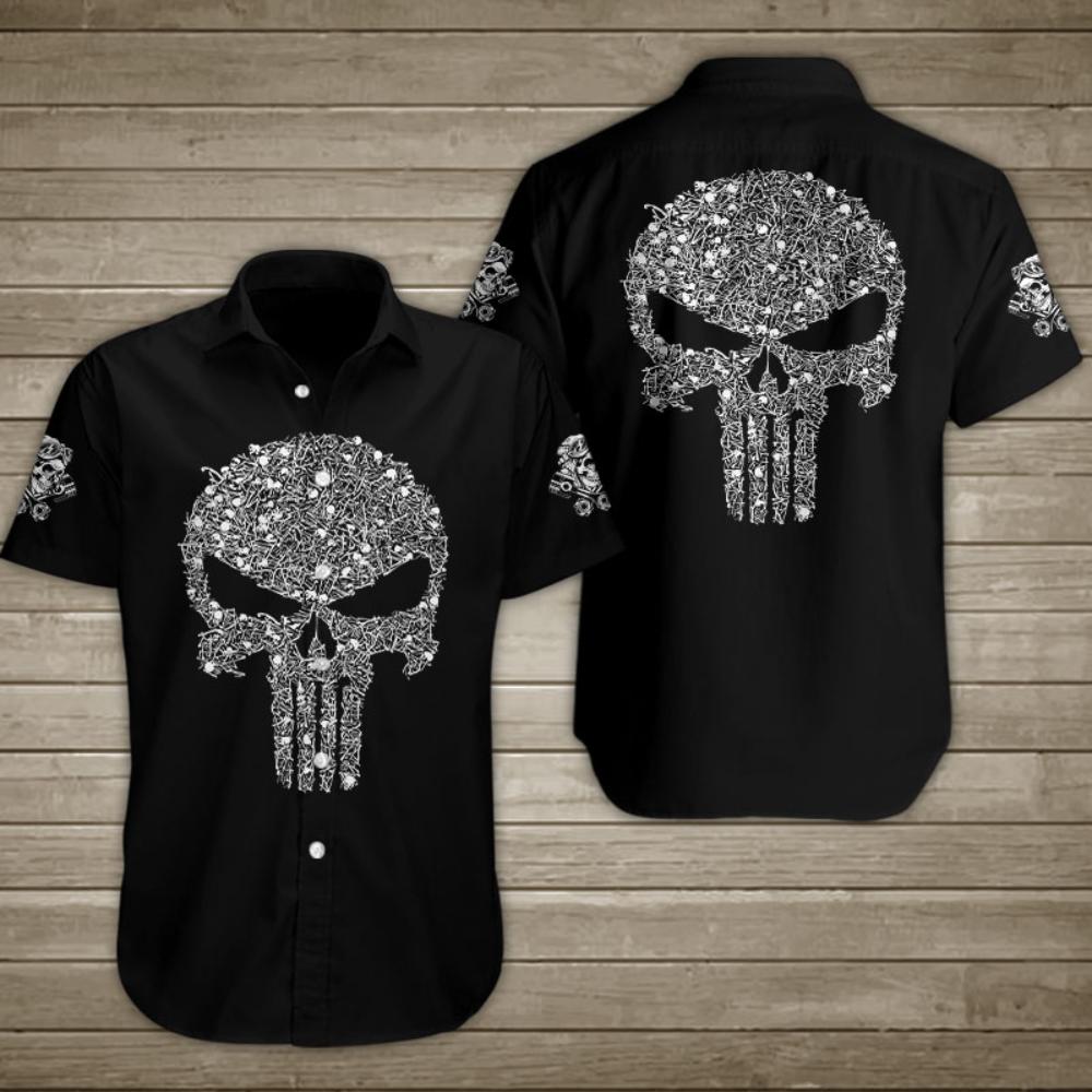 Bone Skull Hawaiian Shirt Summer Button Up.jpg