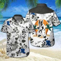 boston terrier jiu jitsu hawaiian shirt summer button up