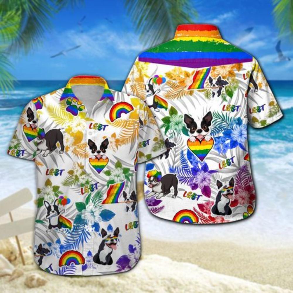 Boston Terrier Lgbt Hawaiian Shirt Summer Button Up.jpg