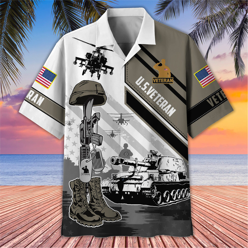 Men Veteran Hawaiian Shirt, US Veteran American Flag Shirt, Veteran Gift, Gift For Soldier Shirt, Veteran Hawaiian Shirt, Gift For Patriot.jpg