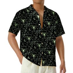 mothman vintage style tropical shirt, cryptid summer shirt, supernatural shirt, cryptidcore summer shirt, mythical shirt