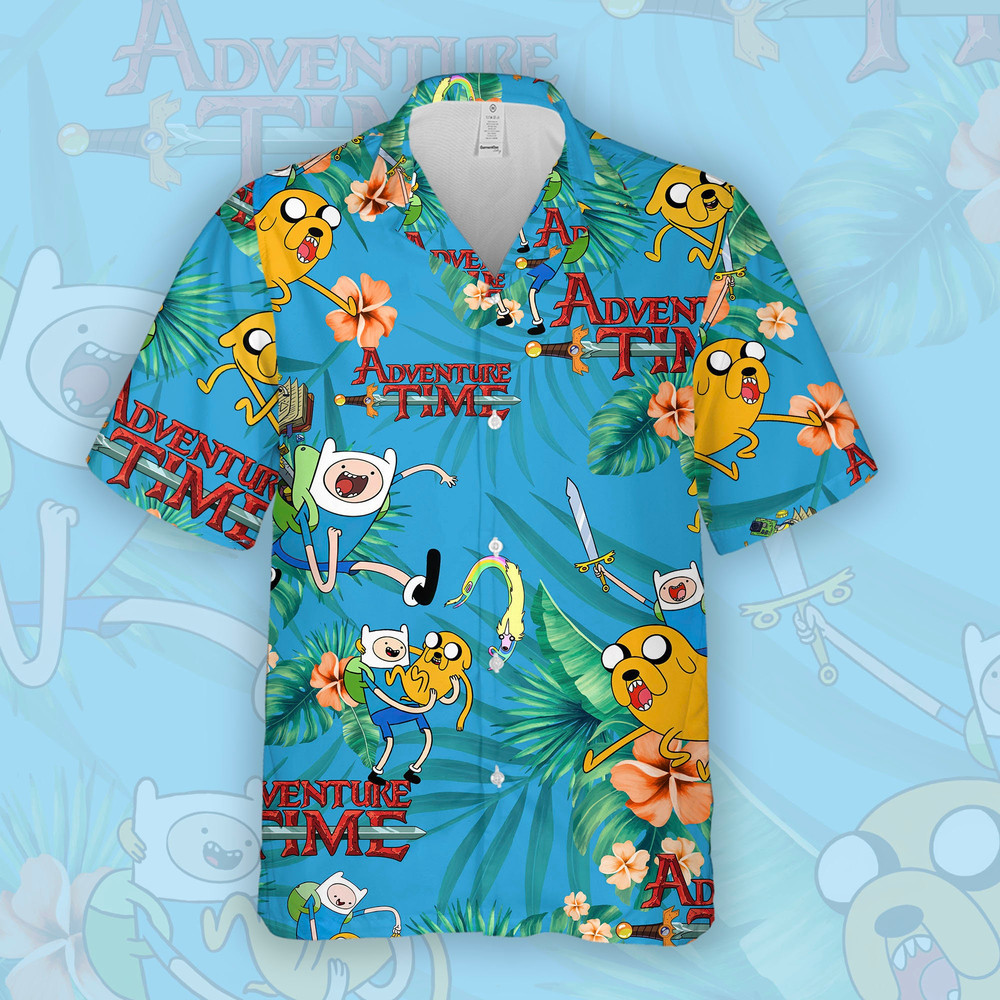 Adventure Time Bmo Hawaiian Shirt, Adventure Time Finn Shirt, Adventure Time Jake Shirt, Adventure Time Gifts.jpg