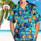Custom Face Hawaiian Shirt All Over Print Large Leaves Short Sleeve Shirt, Personalized Hawaiian Shirt,Custom Father's Day.jpg