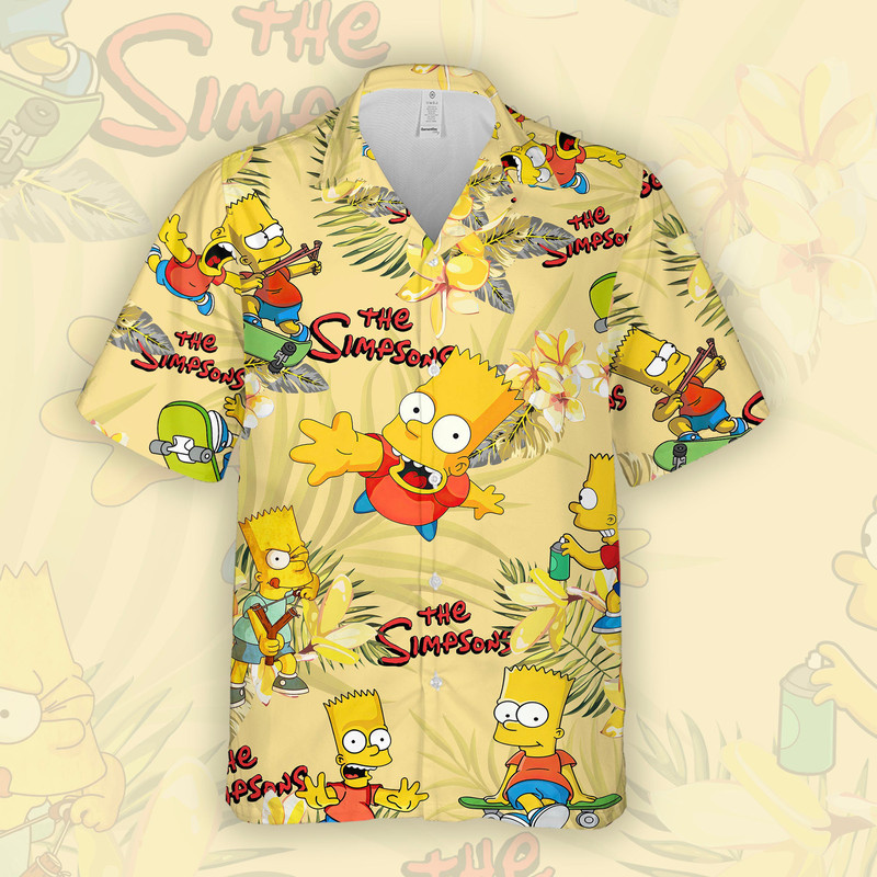 The Simpson Tropical Hawaiian Shirt, Bart Simpson Shirt, Homer Simpson Shirt, The Simpson Gifts Summer.jpg