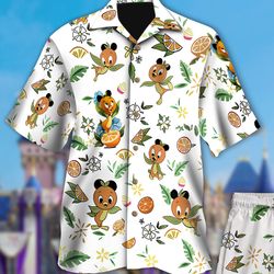 bird summer beach shirt, bird button up shirt holiday, magic world tropical shirt, funny shirt gift, orange 3d all over