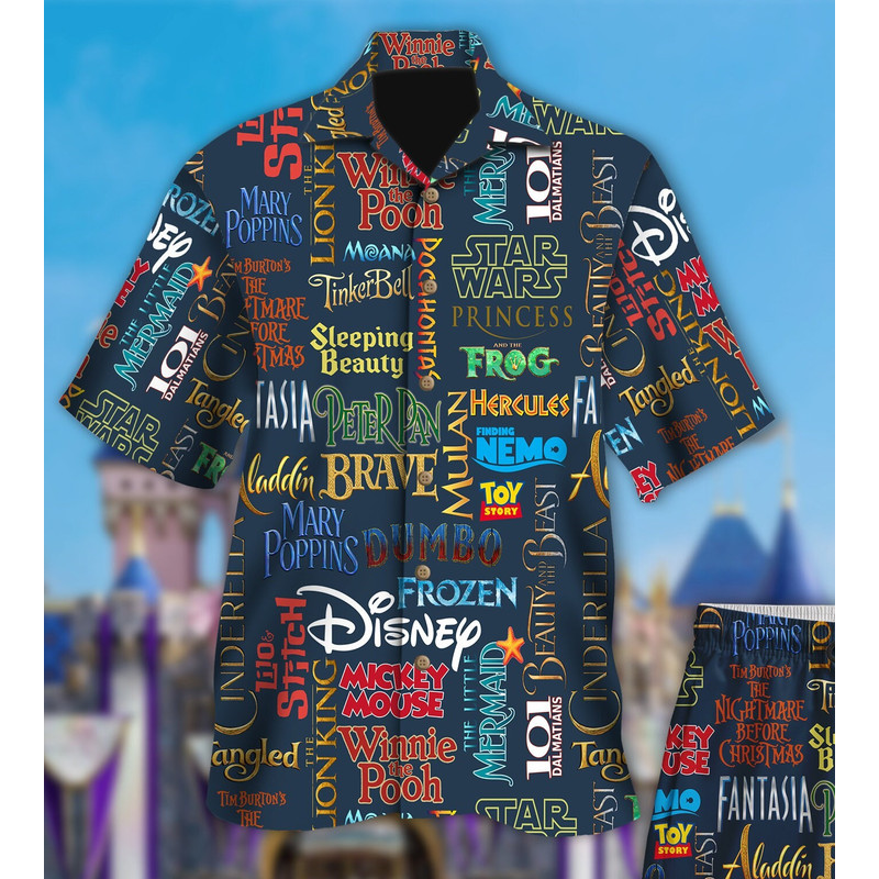 Classic Movie Name Line Up 3D All Over Printed Hawaiian Shirt, Colorful Hawaii Shirt For Women Men, Timeless Movie Inspired Shirt.jpg