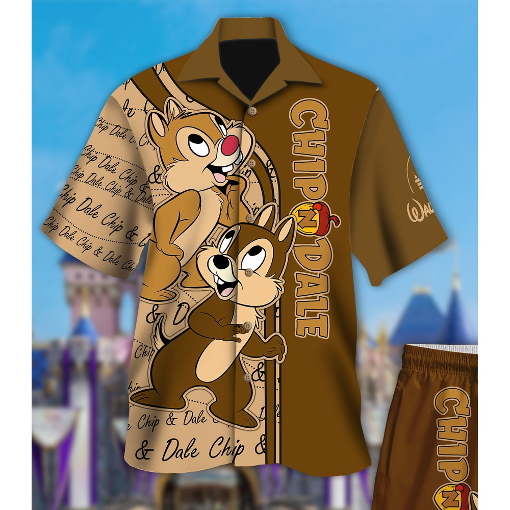 Cute Squirrel 3D T-Shirt, All Over Print Hawaiian Shirt, Summer Vacation Tee, TV Series Movie Trending 3D Tee.jpg