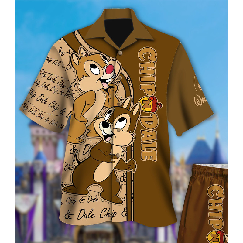 Cute Squirrel 3D T-Shirt, All Over Print Hawaiian Shirt, Summer Vacation Tee, TV Series Movie Trending 3D Tee.jpg