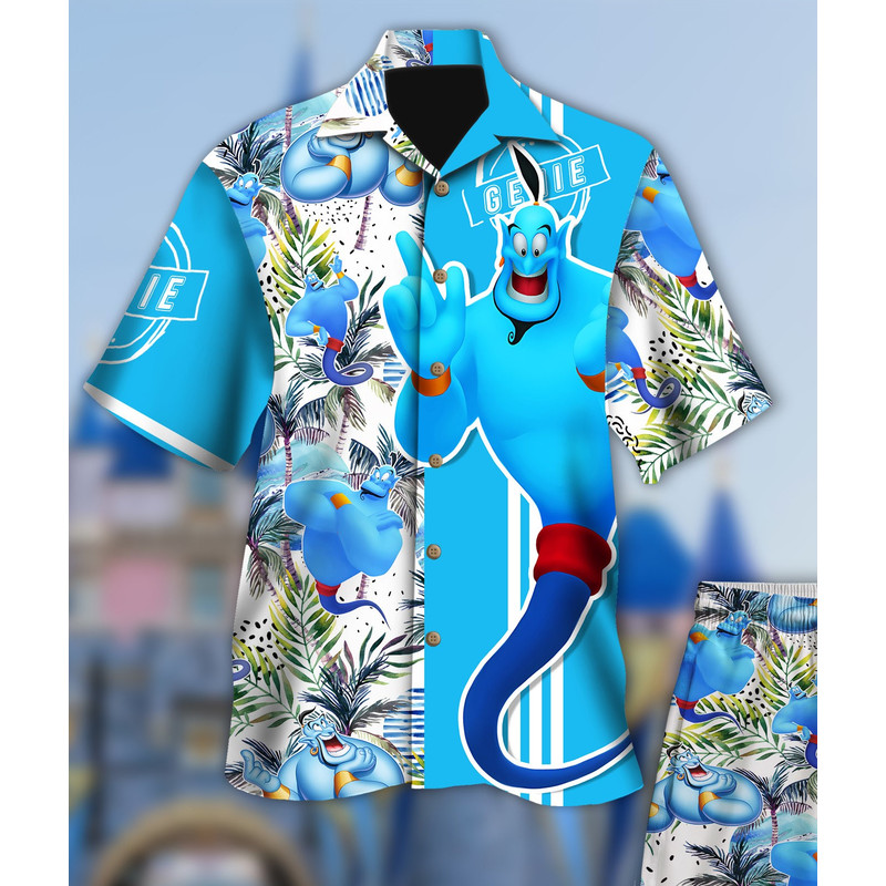 Genie Movie Hawaii Beach Shirt, Genie Movie Button Up Shirt Holiday, Cartoon Hawaiian Shirt Gift, Adventure Movie 3D All Over Print Shirt.jpg