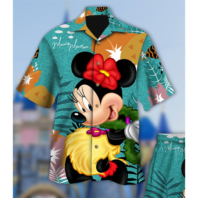 Mouse With Flower Hawaii Beach Shirt, Mouse Movie Button Up Shirt Holiday, Mouse Hawaiian Shirt Gift, Mouse 3D All Over Print Shirt.jpg