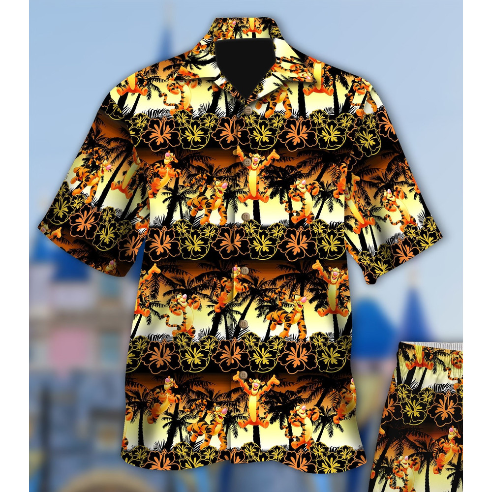 Tiger Hawaii Beach Shirt, Tiger Button Up Shirt Holiday, Bear Movie Hawaiian Shirt, Funny Shirt Gift, Magic World 3D All Over Print Shirt.jpg