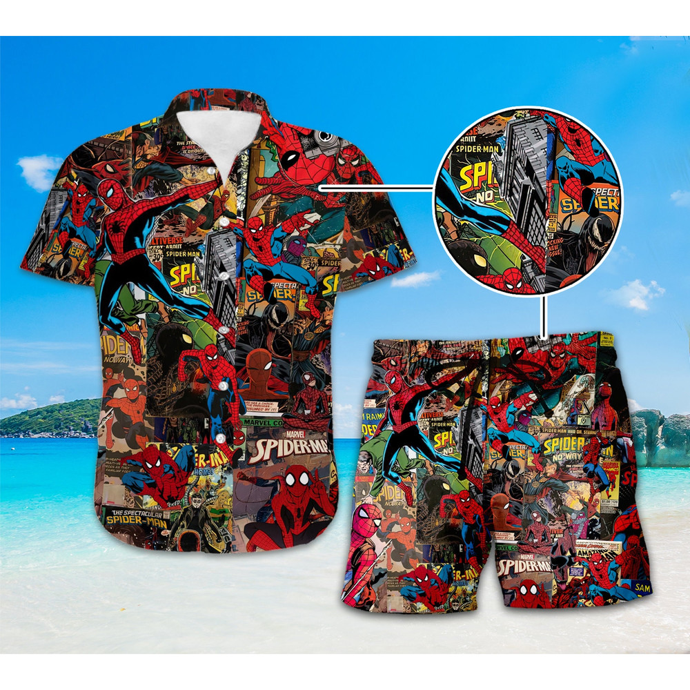 Spider-man Hawaii Shirt, Avengers Superhero Tropical Hawaiian Shirt, Summer Hawaiian Shirt, Hawaii Shirt for Men Women Kids.jpg