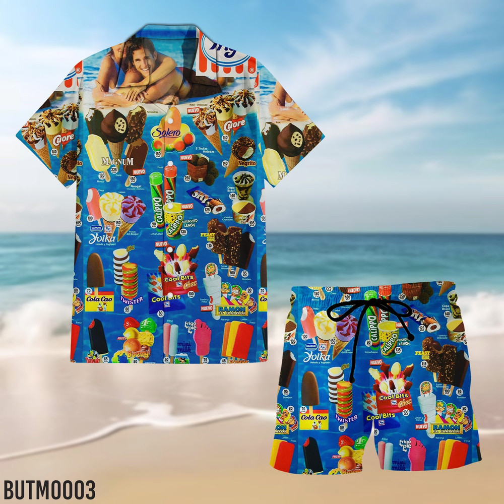 Hawaiian Shirt Ice Cream Hawaiian Shirts Men's Hawaiian Shirt, Vintage 90s Ice Cream Beach Hawaiian Shirt, Ice Cream Beach, Ice Cream Shirt 2.jpg
