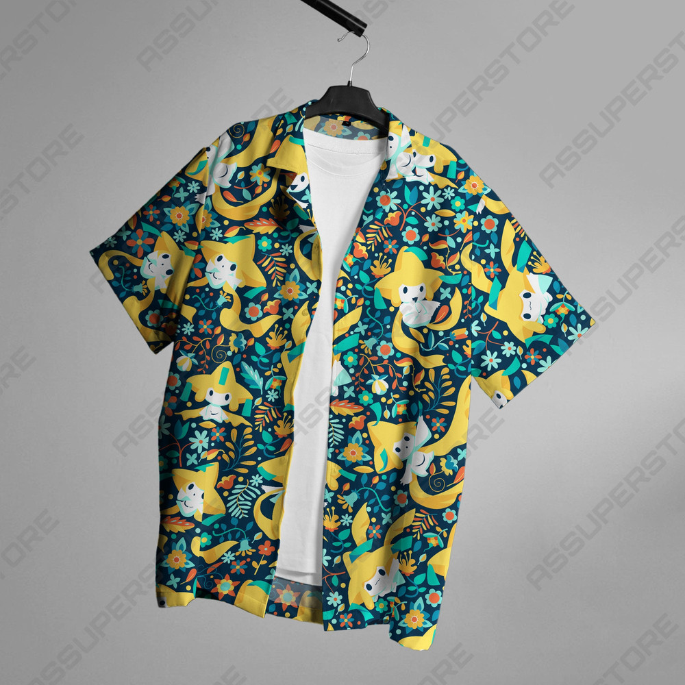 Jirachi Love You Hawaiian Shirt Jirachi Button Up Shirt Gift.jpg
