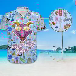 disneyland figment summer shirt, epcot figment shirt, summer button up tropical shirt, disneyworld family trip