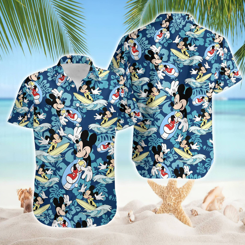 Mickey Aloha Hawaii Shirt, Disneyland Hawaii Shirt, Summer Button Up Hawaiian Shirt, Disneyland Vacation Shirt ,Family Trip Shirt.jpg
