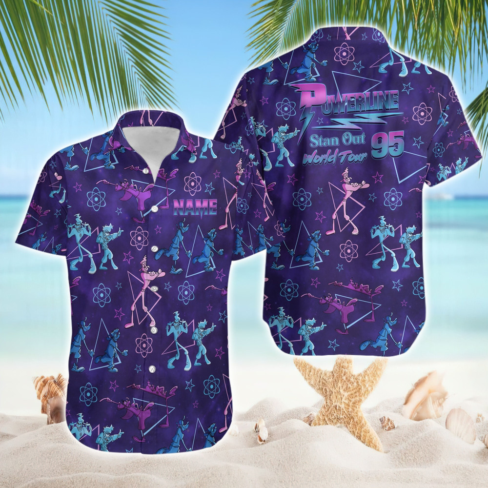 Powerline Stand Out World Tour 95 Hawaiian Shirt, A Goofy Movie Hawaii Shirts, Disneyland Family Summer Trip, Magic Kingdom , Birthday Gift.jpg