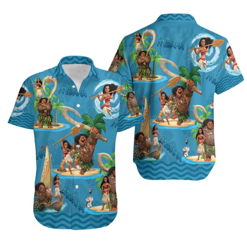Princess Moana Hawaii Shirt, Disneyland Princess Hawaii Shirt, Girls Trip Shirt, Disneyland Family Vacation Tee, Family Trip Shirt.jpg