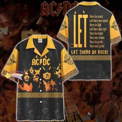 acdc tropical shirt, acdc rock band shirt, acdc summer shirt, rock music band shirt, acdc vacation shirt, acdc short sle