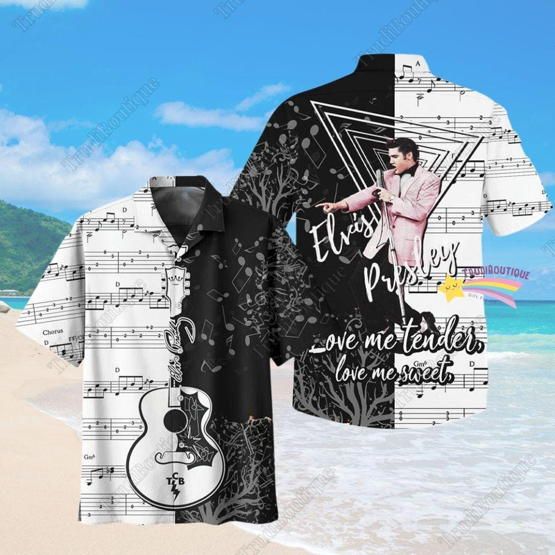 Elvis Presley Hawaiian Shirt, Elvis Presley Love Me Tender Shirt, King Of Rock And Roll Shirt, Elvis Vacation Shirt, Elvis Summer Shirt.jpg