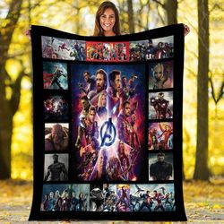 avengers infinity war avengers endgame blanket  iron man captain america thor blanket  marvel superhero throw blanket fo