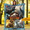Custom Jurassic World Blanket Jurassic Blanket Dinosaur Blanket Birthday Christmas Gift.jpg