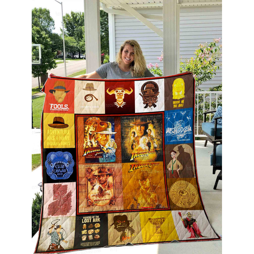 Indiana Jones Fleece Blanket  Indiana Jones Raiders of the Lost Ark Fleece Blanket  Indiana Jones Fan Gifts Throw Blanket Couch Sofa.jpg