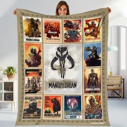 the mandalorian blanket mandalorian fleece blanket baby yoda blanket din djarin mando blanket disneyland blanket family