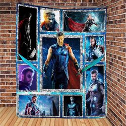 thor god of thunder fleece blanket  thor odinson blanket  thor avengers team superhero blanket for bed couch sofa 1