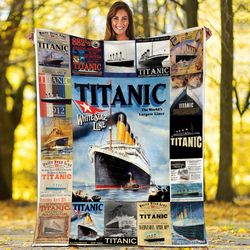 titanic movie fleece blanket  titanic white star line fleece blanket  titanic jack and rose throw blanket couch sofa