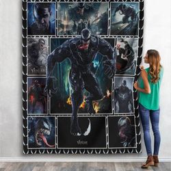 venom fleece blanket venom eddie brock blanket venom symbiote avengers team blanket for bed couch sofa