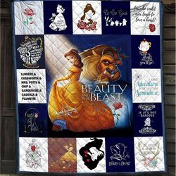 beauty and the beast fleece blanket, belle princess and the beast blanket, christmas gifts, birthday gifts