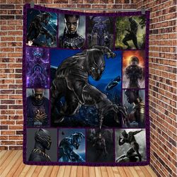 black panther fleece blanket, wakanda forever blanket, avengers superhero blanket, birthday gifts, christmas gifts