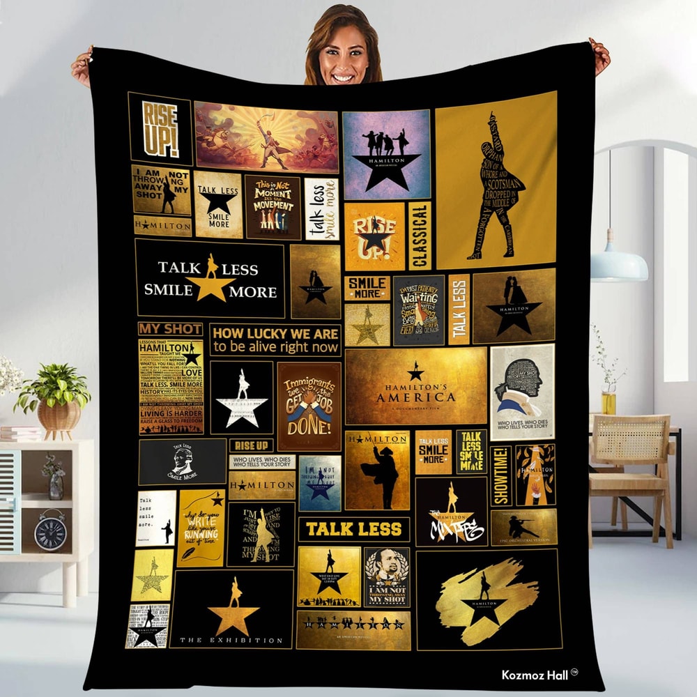 Alexander Hamilton Fleece Blanket, Alexander Hamilton Throw Blanket For Couch Sofa, Hamilton Musical Blanket, Hamilton Fan Gifts.jpg