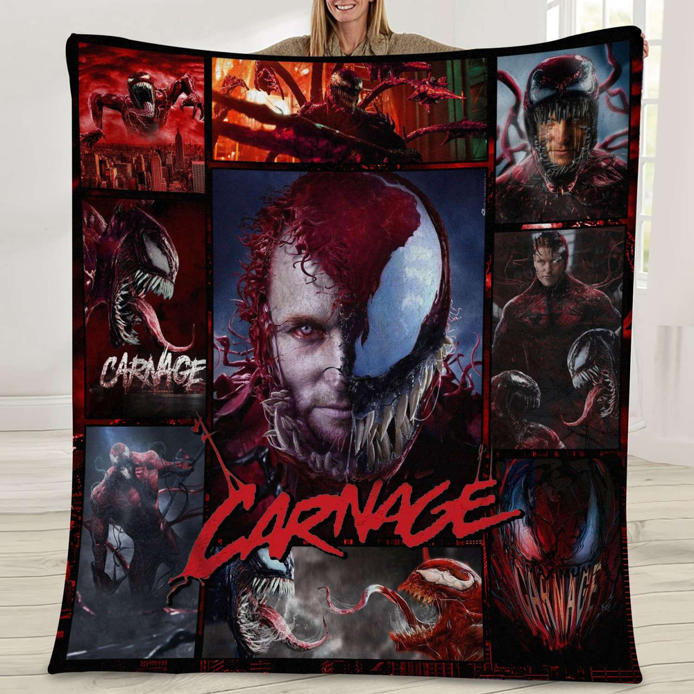 Carnage Amazing Spider-Man Marvel Fan Movie Fleece Blanket.jpg