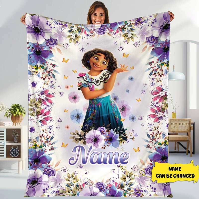 Custom Mirabel Madrigal Fleece Blanket, Encanto Throw Blanket For Couch Sofa, Birthday Gifts For Kids.jpg