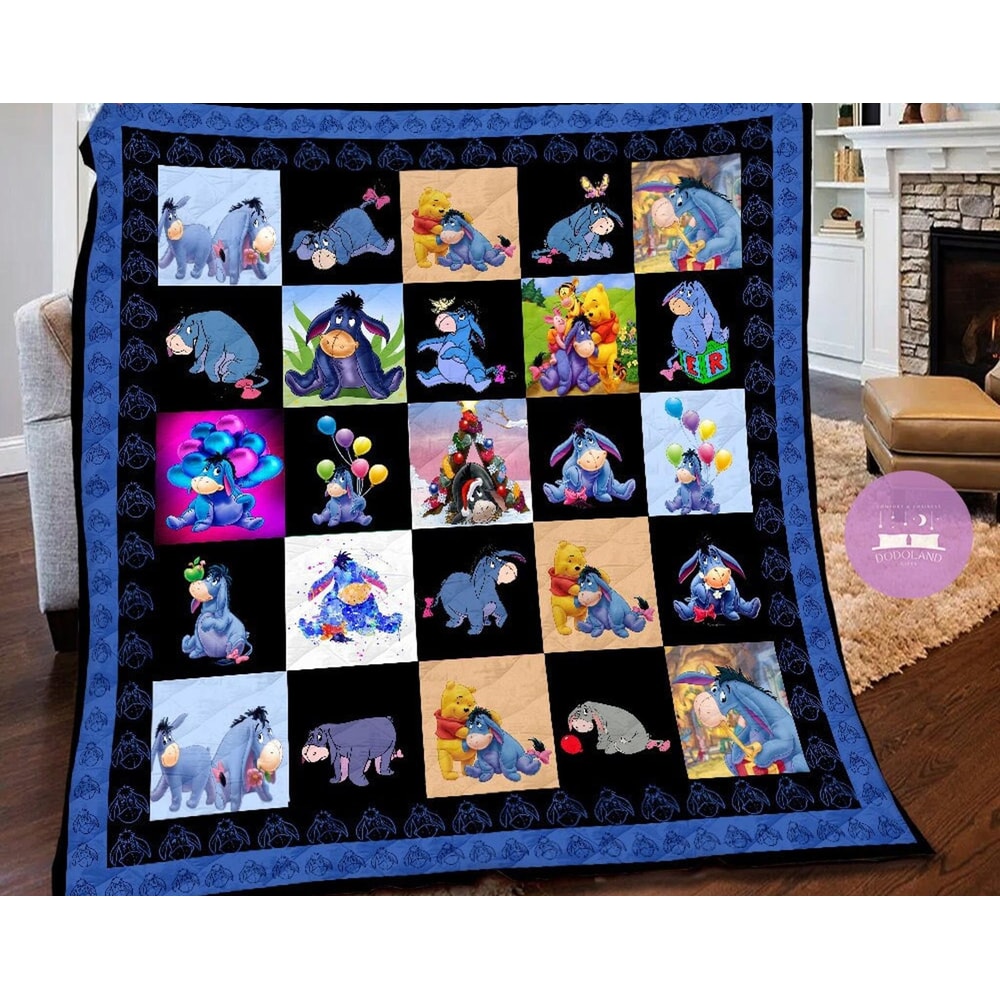Eeyore Blanket Winnie The Pooh Eeyore Fleece Blanket Winnie Pooh Eeyore Birthday Theme Party Eeyore Christmas Gifts For Kids.jpg