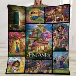 encanto movie blanket encanto fleece blanket mirabel madrigal blanket madrigal family blanket magic kingdom blanket birt