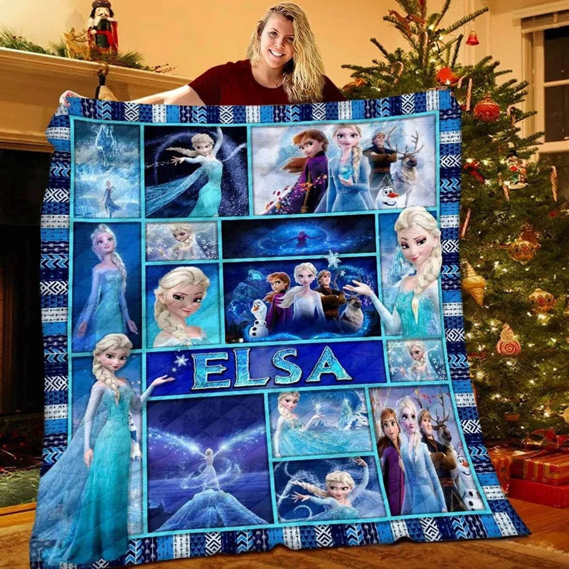 Family Frozen Fleece Blanket, Personalized Custom Elsa Blanket, Elsa Anna Blanket For Bed Sofa, Christmas Gifts, Birthday Gifts.jpg