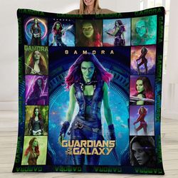Gamora Guardian Of The Galaxy Blanket Gamora Blanket Baby Birthday Gift Home Decor