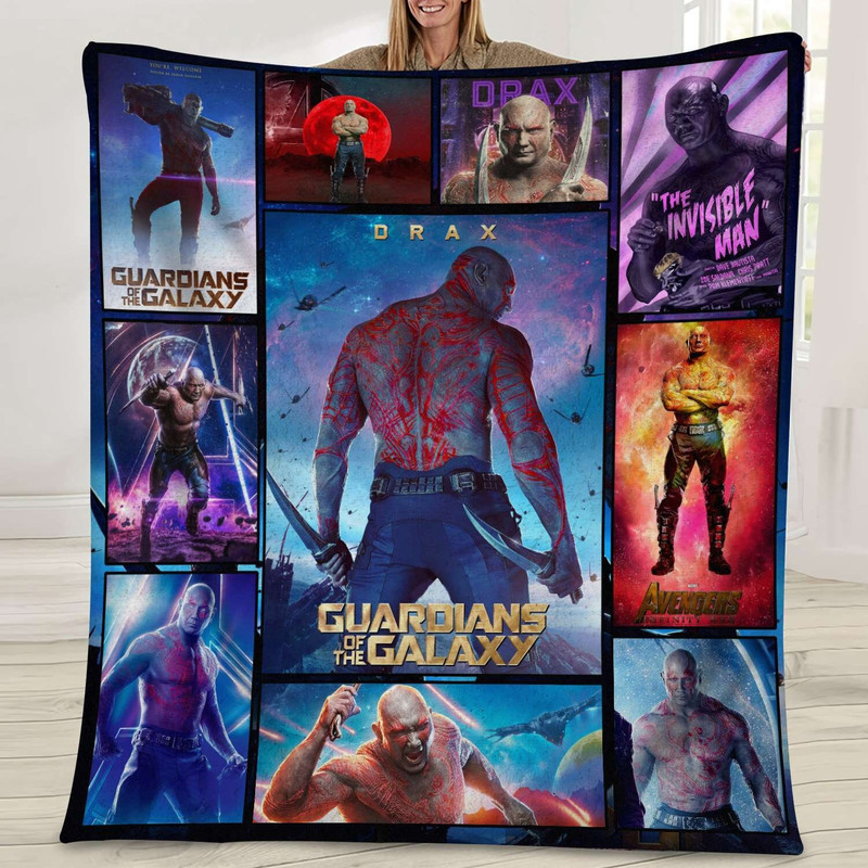 Guardians of the Galaxy Vol. 3 Movie Blanket Fleece Blanket, Drax Fleece Blanket, Guardians of the Galaxy 2023 shirt.jpg