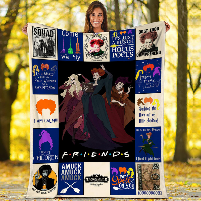Hocus Pocus Fleece Blanket, Sanderson Sister Blanket, Hocus Pocus Squad Blanket, Halloween Movie Blanket, Halloween Gifts.jpg