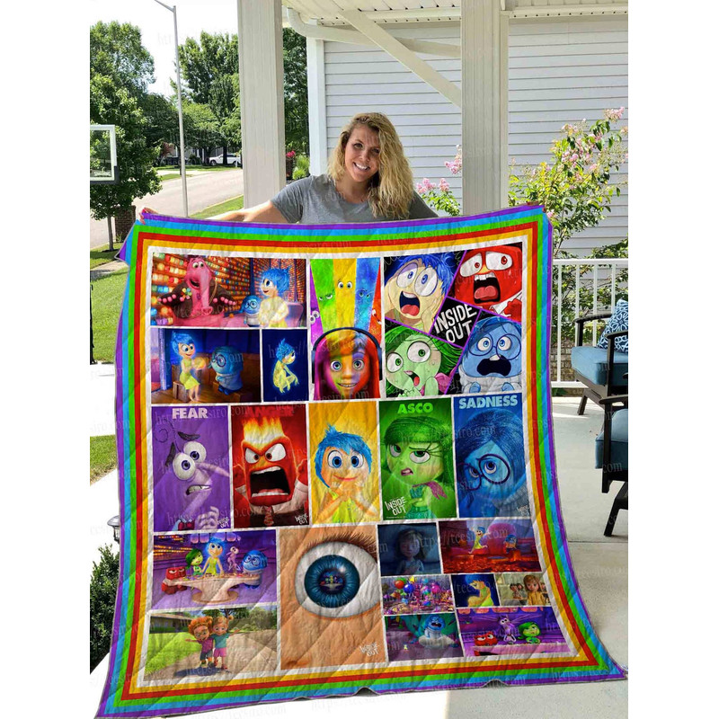 Inside Out Fleece Blanket, Inside Out Blanket, Inside Out Characters Blanket, Birthday Gifts For Kids, Christmas Gifts.jpg