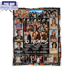 friends 30 years 1994 - 2024 thank you for the memories fleece blanket