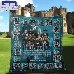 limited edition 2023 harry potter thank you for the memories fleece blanket
